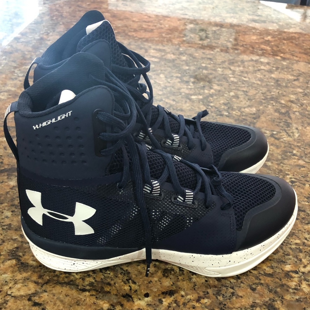 Under armour highlight volleyball shoes.